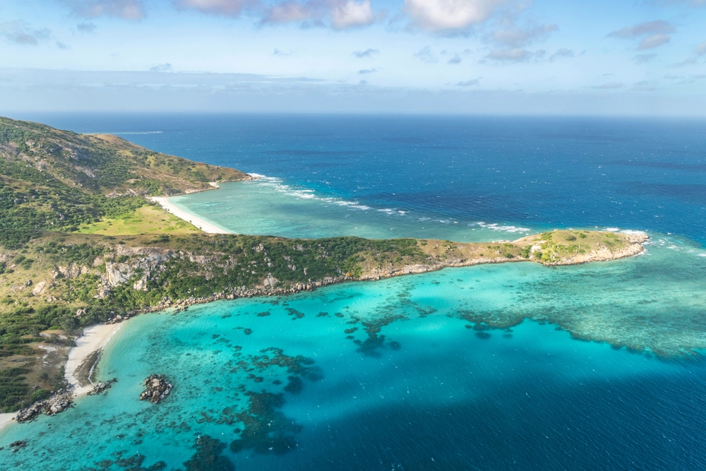 Spectacular Aerial View of Lizard Island on the Great Barrier Reef